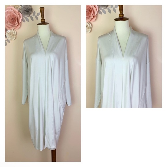 New! EILEEN FISHER Tencel Jersey Kimono Cardigan - Picture 5 of 10